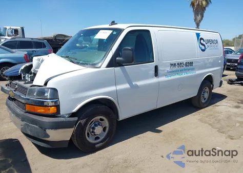 2020 Chevrolet Express Cargo Rwd 2500 Regular Wheelbase Wt из США, поврежденный, VIN 1GCWGAFG7L1268834